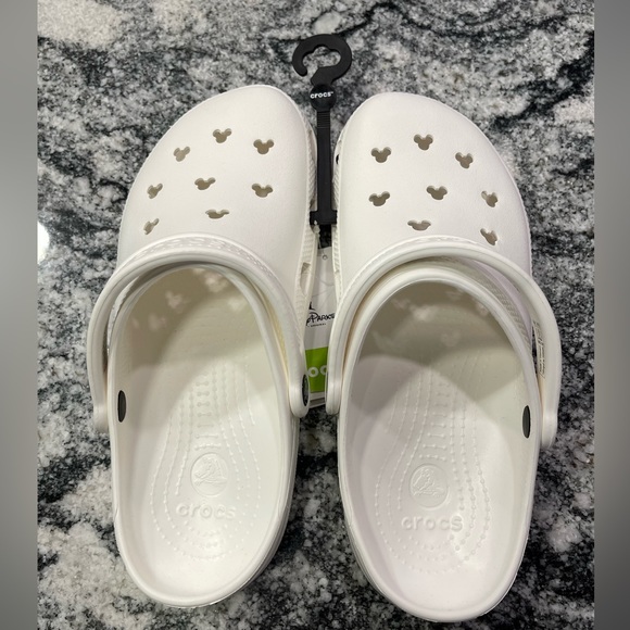Disney Parks Mickey ears Crocs White M10/W12 - Picture 3 of 12